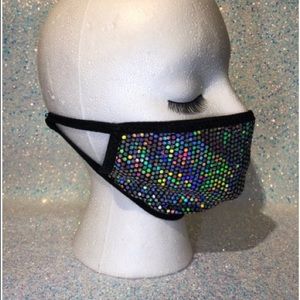 Holographic Sequin Dots Face Mask (LIMITED)